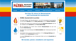 Desktop Screenshot of kuesel.de